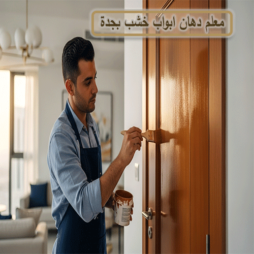 معلم دهان ابواب خشب بجدة